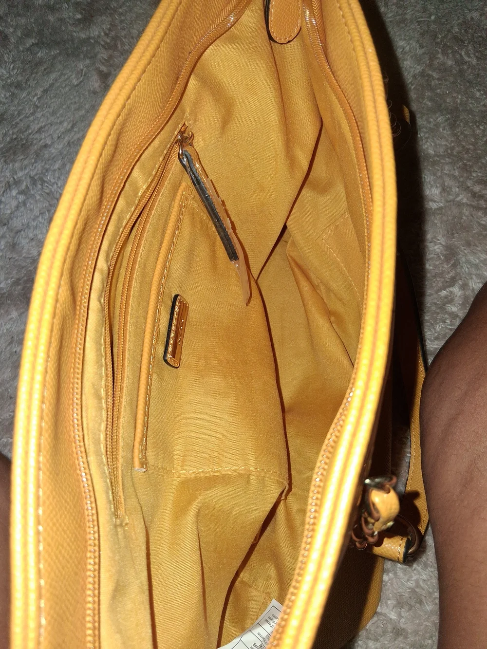 Aldo Mustard Yellow Chain-Strap Satchel